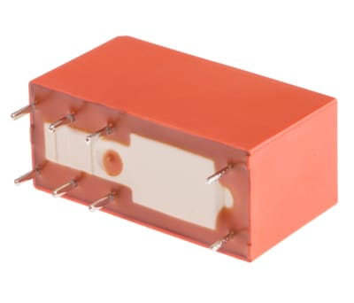 Product image for PCB Relay DPDT 8A 48Vdc wash tight