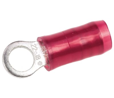 Product image for Ring terminal,PIDG, red, AWG 22-16, M3.5