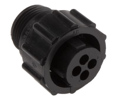 Product image for TE Connectivity Connector, 4 Contacts, Cable Mount