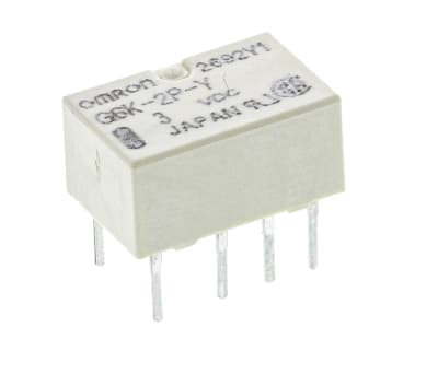 Product image for RELAY DPDT PCB SUB-MINIATURE UL,1A 3VDC