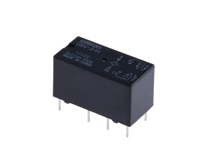 Product image for RELAY DPDT PCB HIGH SENSITIVITY,2A 12VDC