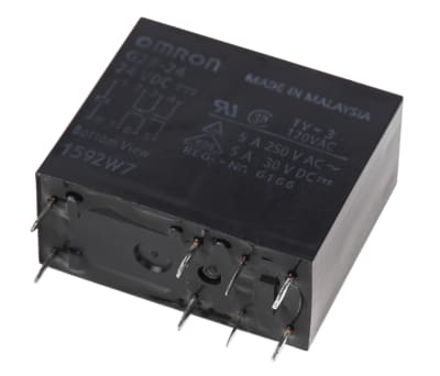 Product image for RELAY DPDT PCB SEALED, 4A 24VDC COIL