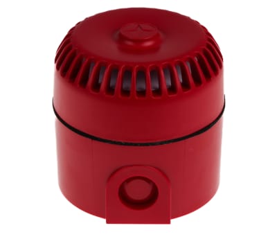 Product image for Fulleon RoLP Red 32 Tone Electronic Sounder ,110 → 230 V ac, 102dB at 1 Metre, IP65