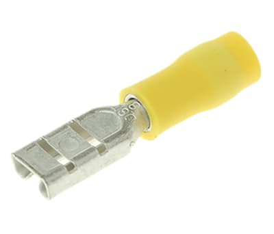 Product image for CRIMP TERM FEMALE YELLOW 110 FOR 0.8 TAB