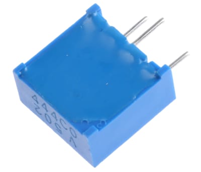 Product image for 3/8" Sq Trimming Pot, 1Turn Cermet, 5K