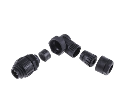 Product image for RA cable connector male screw 3+PE