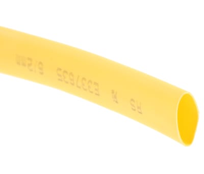 Product image for Yellow heatshrink tube 6/2mm i/d