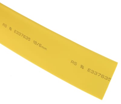 Product image for Yellow heatshrink tube 18/6mm i/d