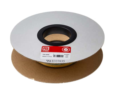 Product image for Green/yellow heatshrink tube 12/4mm i/d