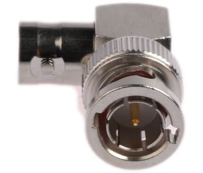 Product image for BNC RF ADAPTOR, R/A, PLUG-JACK, 75 OHM