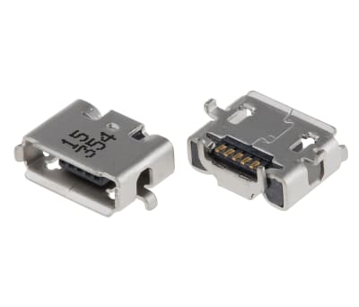 Product image for MICRO USB AB RECEPTACLE TOP MOUNT ASSY