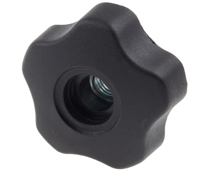 Product image for Star Knob,Steel Thru Insert,M12x18,60dia