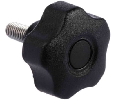 Product image for Star Knob with S/S Stud,M8x20,40dia