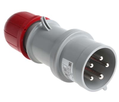 Product image for IP44 3PN+E phase inverter plug 32A 400V