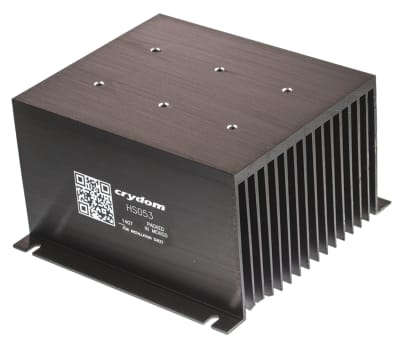 Product image for Panel Mount Solid State Relay Heatsink for use with 1 x 3 phase SSR, 1, 2 or 3 single or dual SSR