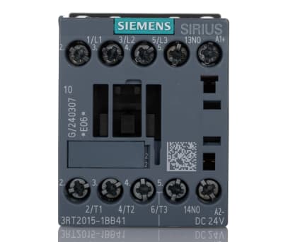 Product image for S00 Contactor 3kW 24Vdc NO aux screw