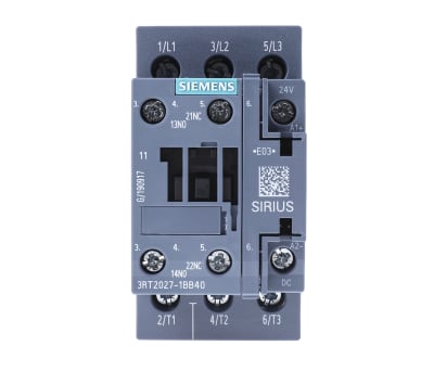 Product image for S0 Contactor 15kW 24Vdc NC aux screw