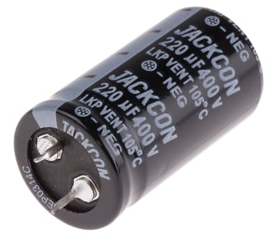 Product image for Snap in AL cap 220uF 400V