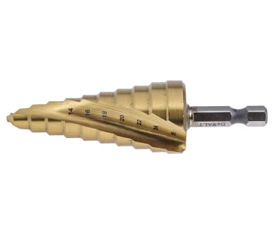 Product image for DeWALT HSS Step Drill Bit 14mm x 25mm