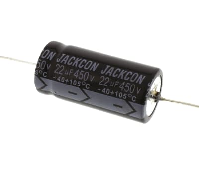 Product image for Axial AL cap, 22uF, 450V