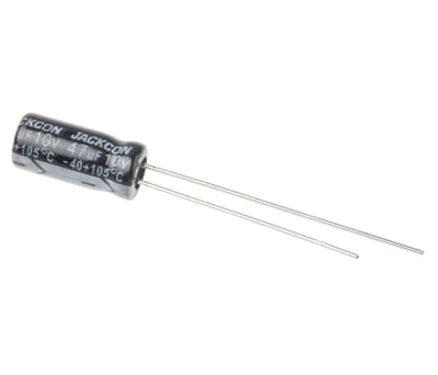 Product image for Radial alum cap, 47uF, 10V, 5x11