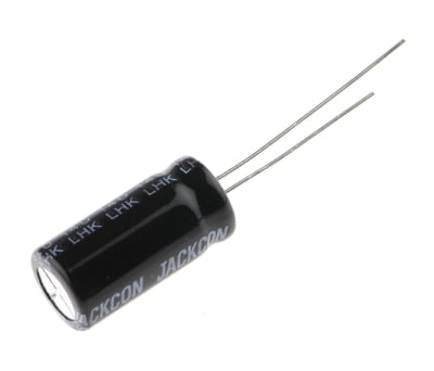 Product image for Radial alum cap, 1,500uF, 16V, 10x20