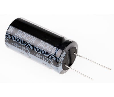 Product image for Radial alum cap, 10,000uF, 25V, 22x42