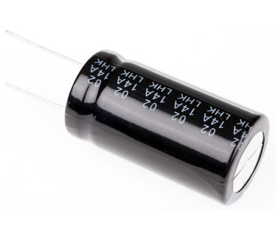 Product image for Radial alum cap, 10,000uF, 25V, 22x42