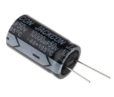 Product image for Radial alum cap, 10,000uF, 50V, 25x42