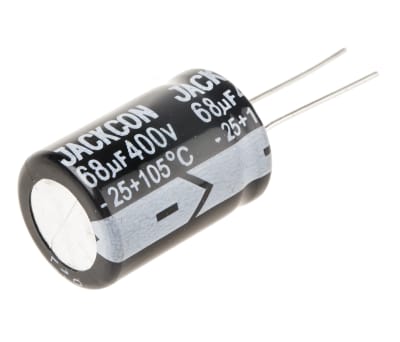 Product image for Radial alum cap, 68uF, 400V, 18x26