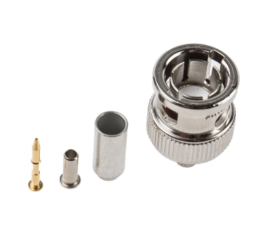 Product image for BNC straight crimp plug 75ohm