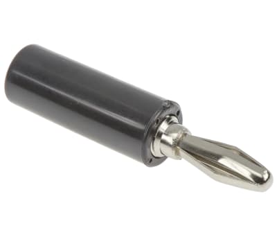 Product image for BANANA PLUG, 15 A, BLACK