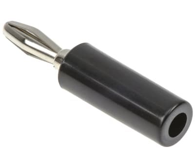 Product image for BANANA PLUG, 15 A, BLACK