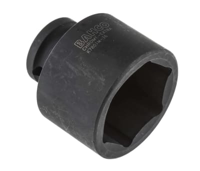 Product image for Bahco 36.0mm, 1/2 in Drive Impact Socket Hexagon, 50.0 mm length