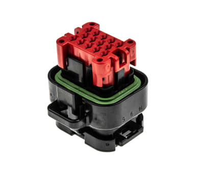 Product image for AMPSEAL 14 way plug housing, black