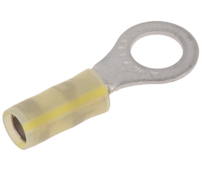 Product image for Ring terminal, PIDG, yellow/yellow, M8