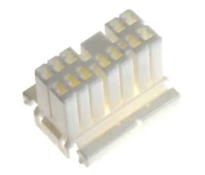 Product image for 0.70 Plug 2row,12 way skt contacts White
