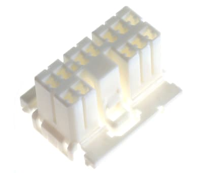 Product image for 0.70 Plug 2row,12 way skt contacts White