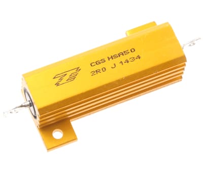 Product image for ALUMINIUM HOUSED RESISTOR 50W 2R0 5%