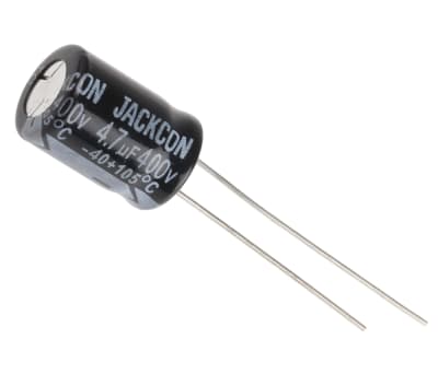 Product image for Radial alum cap, 4.7uF, 400V, 8x11