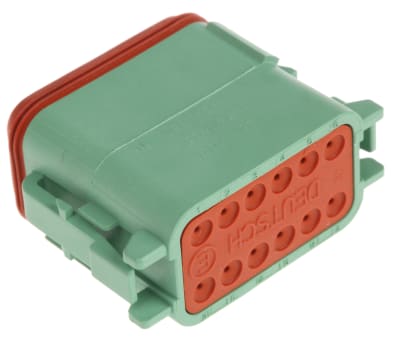 Product image for DT, PLUG, 12 WAY, C KEYWAY