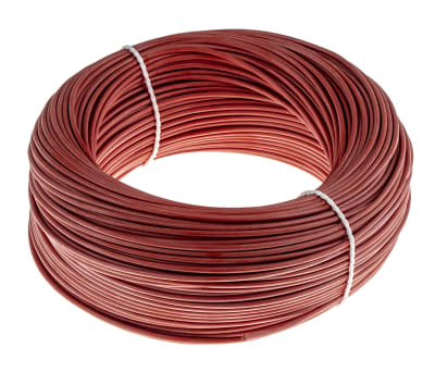 Product image for 0.50mm Silicone wire  Red -50 to 180 D