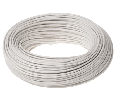 Product image for 0.75mm Silicone wire  White -50 to 180 D