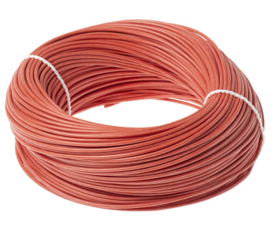 Product image for 1.0mm Silicone wire  Red -50 to 180 D