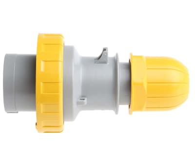 Product image for Glanded plug 2P+E 16A 110V IP67