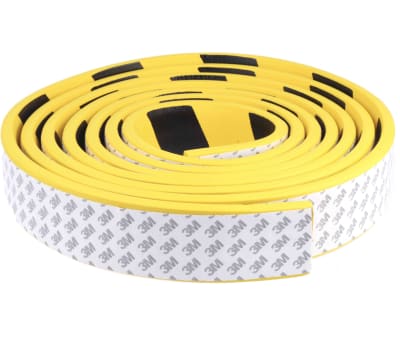 Product image for Plate protection yelow/black 60x10mm  5m