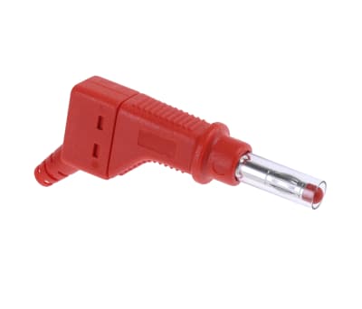 Product image for 4mm Stackable retracatble plug red