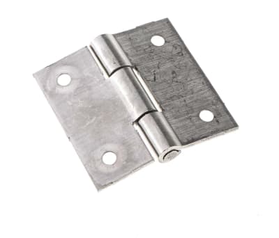 Product image for RS PRO Stainless Steel Butt Hinge Screw, 50mm x 50mm x 2mm