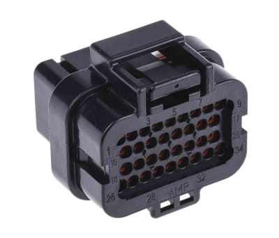 Product image for SUPERSEAL 1.0 34 WAY PLUG HOUSING, 4 ROW