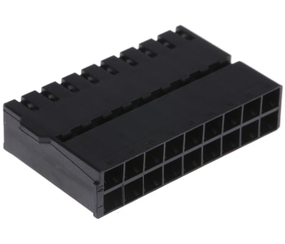 Product image for MCP 1.5K 18 WAY RECEPTACLE INSERT, BLACK